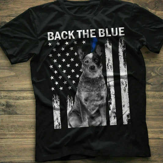 Thin Blue Line Dog Police T-shirt